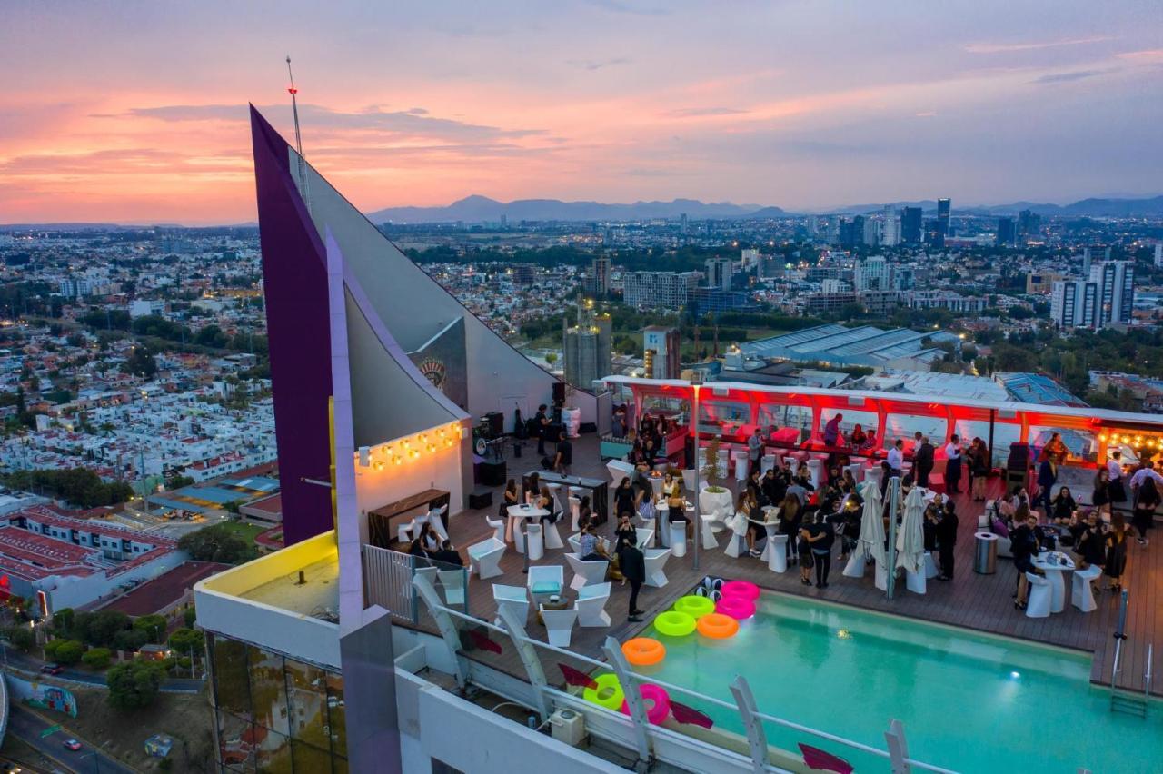 Hard Rock Hotel Guadalajara Zapopan Eksteriør bilde Skyline Rooftop